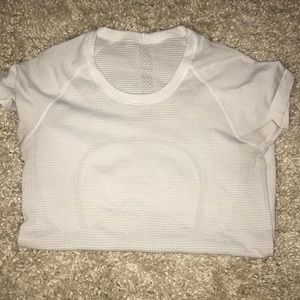 Lulu lemon white athletic shirt